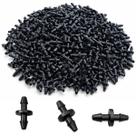 Kit 100 Conector Grapa 4mm para Mangueira Micro Tubo 4 x 6mm