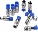 Kit 100 Conector Rg6 Compressao A prova De Agua Sky Net Tv A Cabo