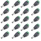Kit 100 Conectores Plug P4 Macho com Borne para CFTV 004 504