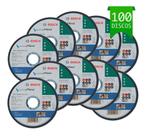 Kit 100 Discos Corte De Aço Inoxidável Bosch De 4 1/2 X1mm
