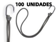 Kit 100 Elásticos Extensor Borracha p/ Caminhão Carreta CINZA