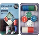 Kit 100 Fichas de Poker Numeradas Profissional Jogo Pôquer