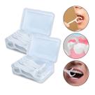 Kit 100 Fio Haste Dental Palito Descartável Higiene Bucal Limpeza Diária Ondonto Dentes Gengiva