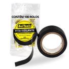 Kit 100 Fita Isolante 19mm x 5 metros Beltools