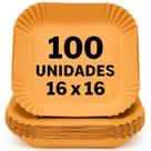 Kit 100 Formas Quadrada De Airfryer Descartável Antiaderente De Papel Manteiga Cozinha 16x16x4,5cm