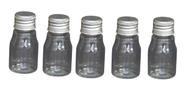 Kit 100 Frasco Pet De 10ml Tampa Prata P/ Personalizar Festa