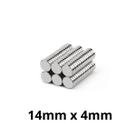 Kit 100 Imã Neodímio Disco Magnético N35 14x 4mm Super Forte Potente Redondo Kit 100 Imã Neodímio Disco Magnético N35 14x 4mm Super Forte Potente Redondo
