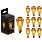 Kit 100 Lâmpada Led Filamento Retro St64 Volter 4w E27 2200k