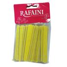 Kit 100 Lixas Mini Amarela Reta Rafaini Para Unhas