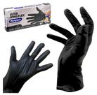 Kit 100 Luvas Plásticas VInilflex Preto Rosa Descartável Tam P M G Resistente TPE S/ Pó Elástica Resistente Bompack