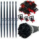 Kit 100 Micro Aspersores Bailarina Anti-inseto Completo com Haste de ponta 8mm p/ Jardim, Estufas, Horta e Alta Durabilidade