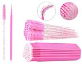 Kit 100 Microbrush Extensão de Cilios + 100 Escovinha Com Glitter Aplicador Henna Sobrancelha