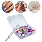 Kit 100 Mini Esponja Cubo Unha Degradê Ombré Aplicador Unhas Decoradas Nail Art Nail Designer Manicure