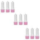 Kit 100 Mini Tubete com tampa rosa 8cm Acrílico P/ Personalizar Festa