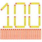 Kit 100 Munições p/ Arminha de Brinquedo Lançador Nerf Ponta de Ventosa Gruda na Parede