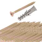 Kit 100 parafuso phiplips 4,5x50 chipboard bucha 06 vonder