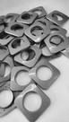 Kit 100 Pares Ilhós Para Cortina Quadrado 28mm Titânio Plástico