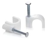 Kit 100 Peças Grampo Fixa Fio Cabo Coaxial Miguelão 8mm Kit 100 Peças Grampo Fixa Fio Cabo Coaxial Miguelão 8mm