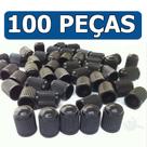 Kit - 100 Peças Tampa Plastica Preta Moto/Carro/ Bicicleta/ caminhão Kit - 100 Peças Tampa Plastica Preta Moto/Carro/ Bicicleta/ caminhão