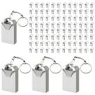 Kit 100 Pendrives 32GB Metálicos USB 2.0 Alta Velocidade Compacto p/ Escola Arquivo Backup Compatível PC Computador