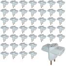 Kit 100 Pino Adaptador Benjamin 3 Saidas Branco 250V