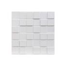 Kit 100 Placas decorativa 3D PVC 25cmX 25cm revestimento de parede