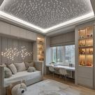 Kit 100 Pontos Branco Iluminação Led Decoração Teto Quarto