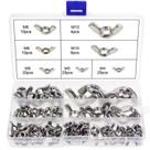 Kit 100 porcas aperto borboletainox m3 m4 m5 m6 m8 m10 m12