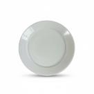 Kit 100 pratos fundo branco acrílico de jantar p/ massa sopa
