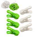 Kit 100 Prendedor Grampo Pregador Roupa Varal Plástico Reforçado Resistente Estender Toalha Colorido