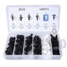 Kit 100 Presilhas Grampos Fixadores Carro Veiculo Parabarro Com Caixa GN1667
