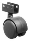 Kit 100 Rodizio 50mm Chapa Em U 19mm P/ Cama, Berço E Móveis Kit 100 Rodizio 50mm Chapa Em U 19mm P/ Cama, Berço E Móveis