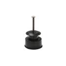 Kit 100 Roldanas Isoladas Preta C/prego 30mm Para Arames Eletrificados em Pead RD30 - ZEBU 2895-9 Kit 100 Roldanas Isoladas Preta C/prego 30mm Para Arames Eletrificados em Pead RD30 - ZEBU 2895-9