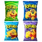Kit 100 Salgadinho Fofura sabores variados lucky pacotes 60g