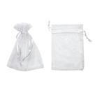 Kit 100 Saquinho Tule Presente Lembrancinha 7x9 Cor Branco Kit 100 Saquinho Tule Presente Lembrancinha 7x9 Cor Branco