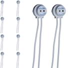 Kit 100 Soquete p/ Lâmpada Fluorescente Cerge T5 com Rabicho