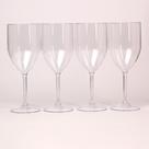 Kit 100 Taças Vinho/drink 330ml Acrílico Lisa Premium Para Festas e Eventos