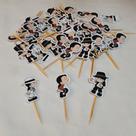 Kit 100 tags para Doce personalizada Michael jackson Kit 100 tags para Doce personalizada Michael jackson