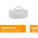 Kit 100 Tampas Para Válvula De Tanque Lavanderia Branca T2 Kit 100 Tampas Para Válvula De Tanque Lavanderia Branca T2