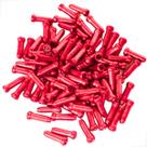 Kit 100 Terminal Para Cabo De Aço Bike Freio E Câmbio Anodizado 100 Uni Engate Cabo Marcha Alumínio Colorido Cores Caloi Mtb Aro 34 Aro 26 29