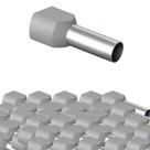 Kit 100 terminal tubolar duplo 2x0,75mm ilhos