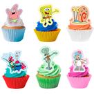 Kit 100 Toppers Bob Esponja