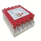 Kit 100 Tubo Coleta de Sangue a Vácuo Vermelho 4ml Plástico Com Ativador de Coagulo