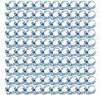 KIT 100 un Abraçadeira Aço Carbono Zincado 1/2 à 3/4 - 13 à 19mm - Rosca Sem Fim - Nove54
