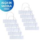 Kit 100 Unidades Alça Papel Branco Torcido Para Sacola 19x14 Kit 100 Unidades Alça Papel Branco Torcido Para Sacola 19x14