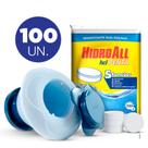 Kit 100 unidades pastilha 200g hcl 5 em 1 tratamente de piscinas e flutuador