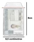 Kit 100 Unidades Protetores Porta Documentos para CNH 6,5x9cm com Aba Acp Feito em Plástico Flexível