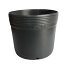 Kit 100 Vasos Plásticos 1L Mudas Plantas Flores Pote Preto