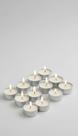 Kit 100 Velas Rechaud Decorativas Alumínio Brancas