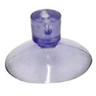 Kit 100 Ventosas de 30mm Pvc Cristal Ventosa Com Furo 2,5 Ou 5mm Furos Lateral E Topo